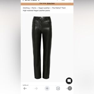 Artizia The Melina Pant High Waisted Vegan Leather Pants